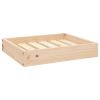 Dog Bed 20.3"x17.3"x3.5" Solid Wood Pine